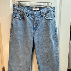 Abercrombie low rise baggy jeans